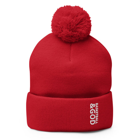 Basketball &God Pom-Pom Beanie